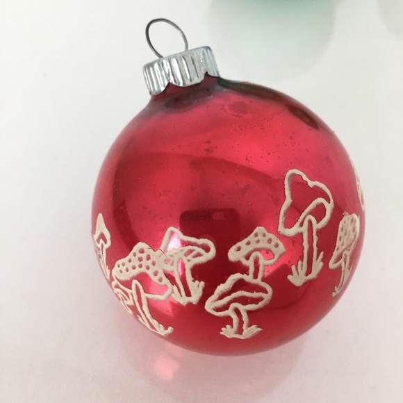 Vintage Shiny Brite Glass Christmas Bulbs Ornaments 4 Mid Century Original Box - Picture 2 of 16